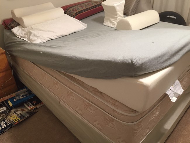 foam wedge under the head of your mattress